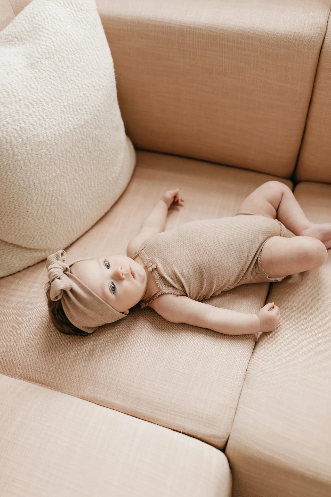 Organic Cotton Modal Singlet Bodysuit- Bunny Marle