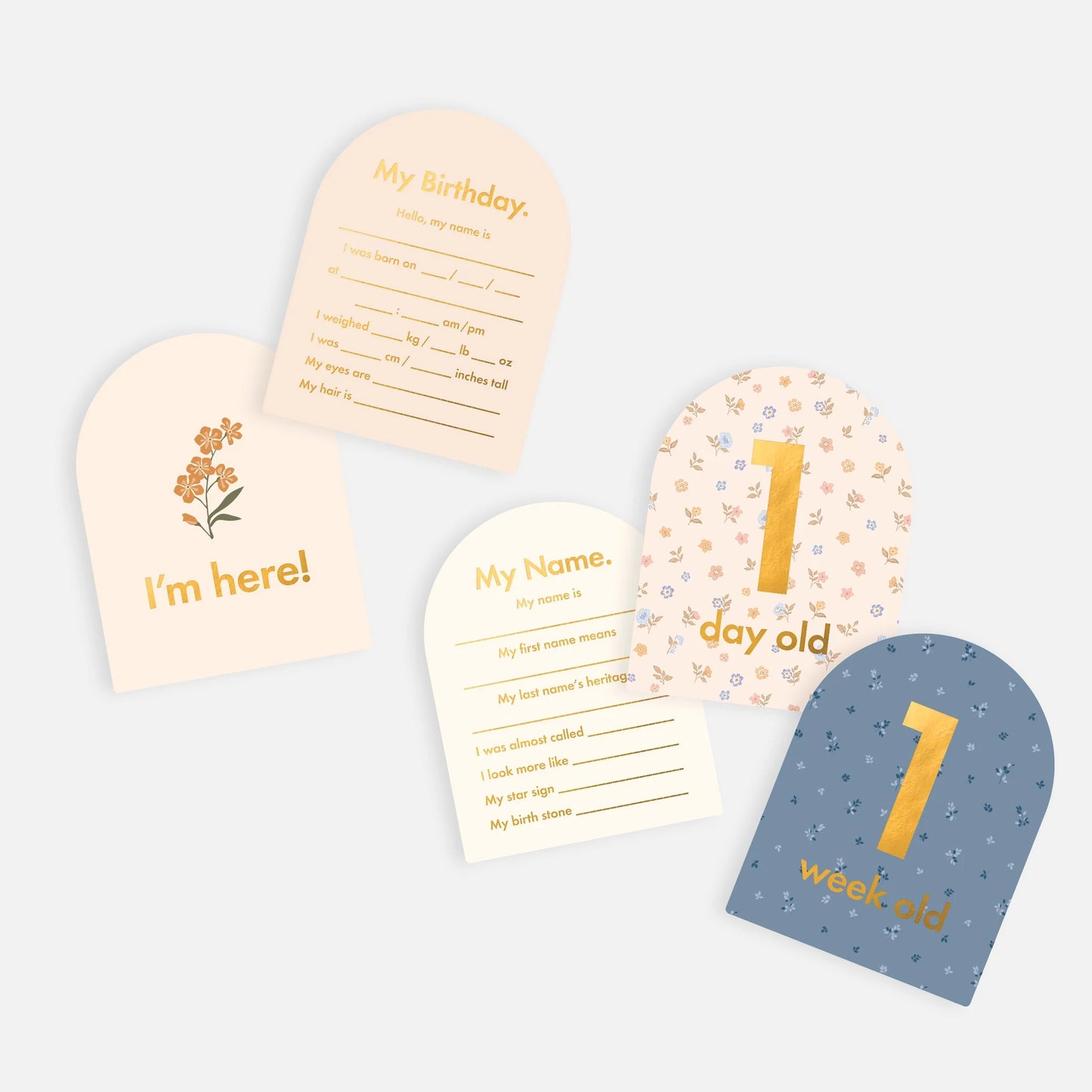 Baby Milestone Cards- Broderie PRESALE