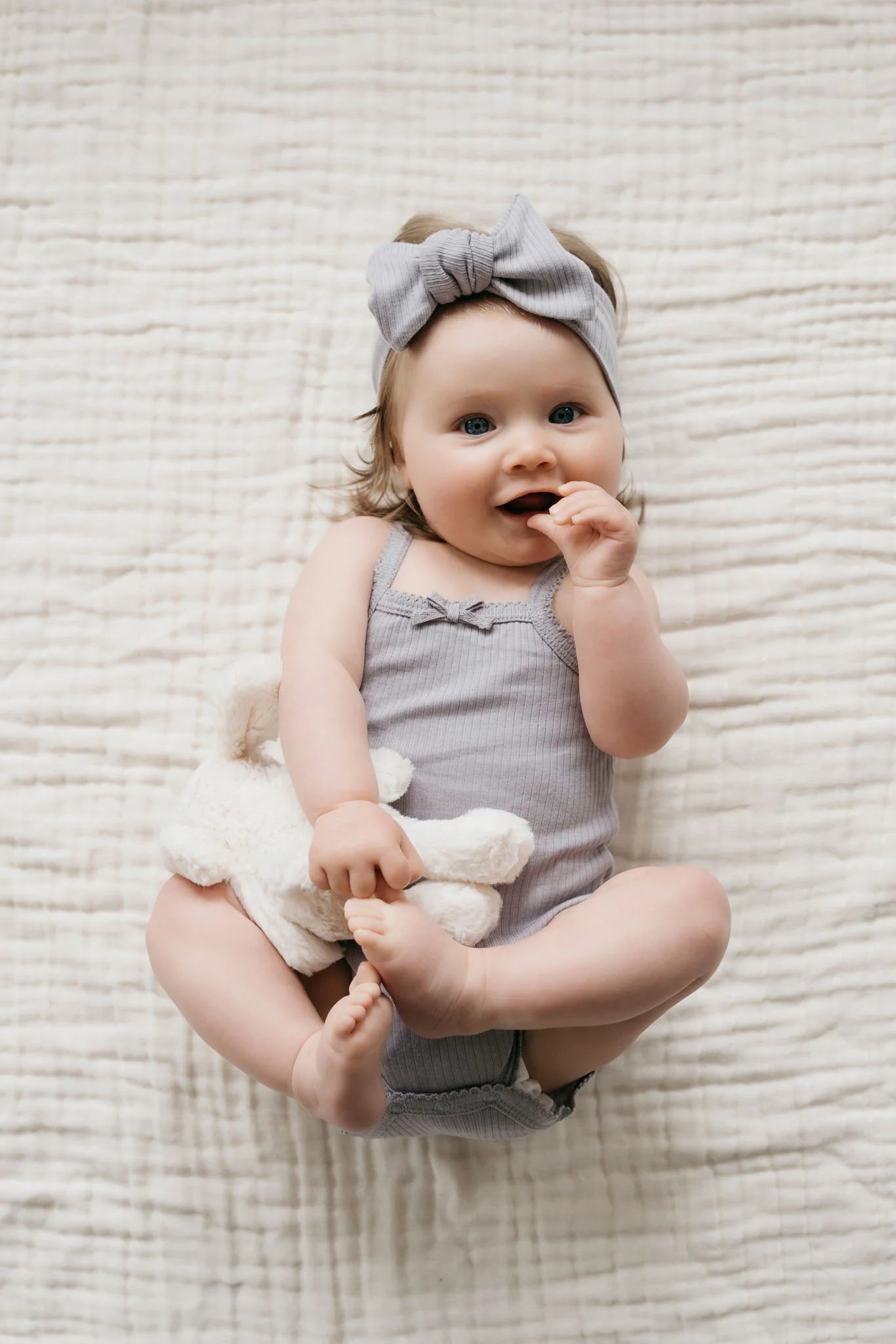 Organic Cotton Modal Singlet Bodysuit- Moon