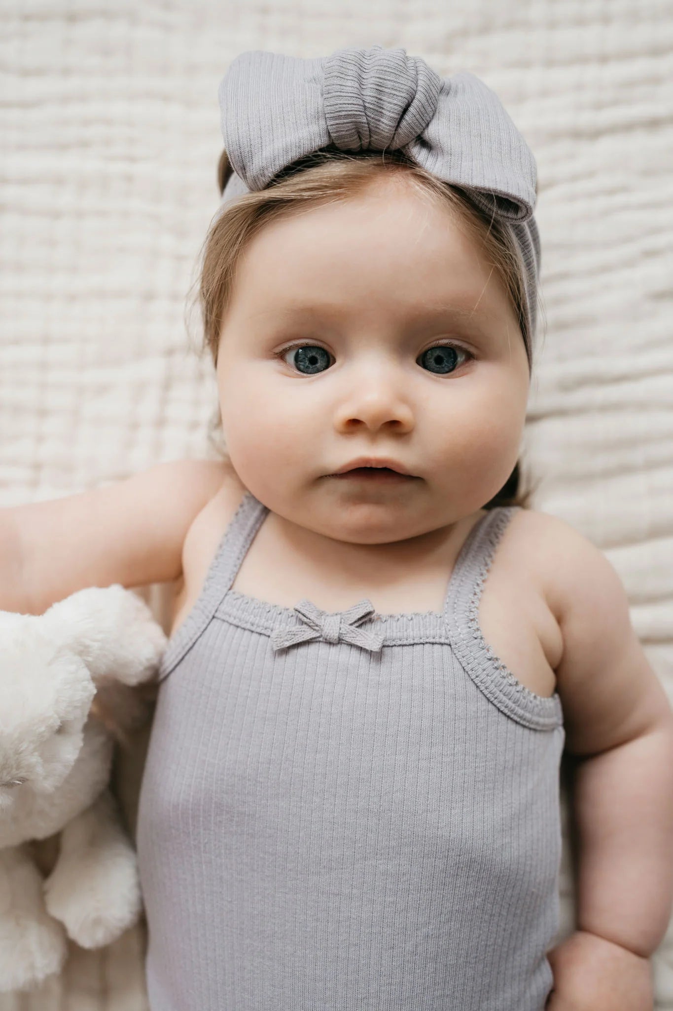 Organic Cotton Modal Singlet Bodysuit- Moon