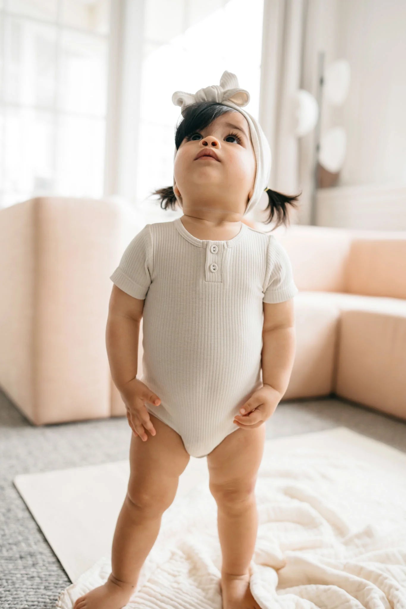 Organic Cotton Modal Tee Bodysuit - Beech