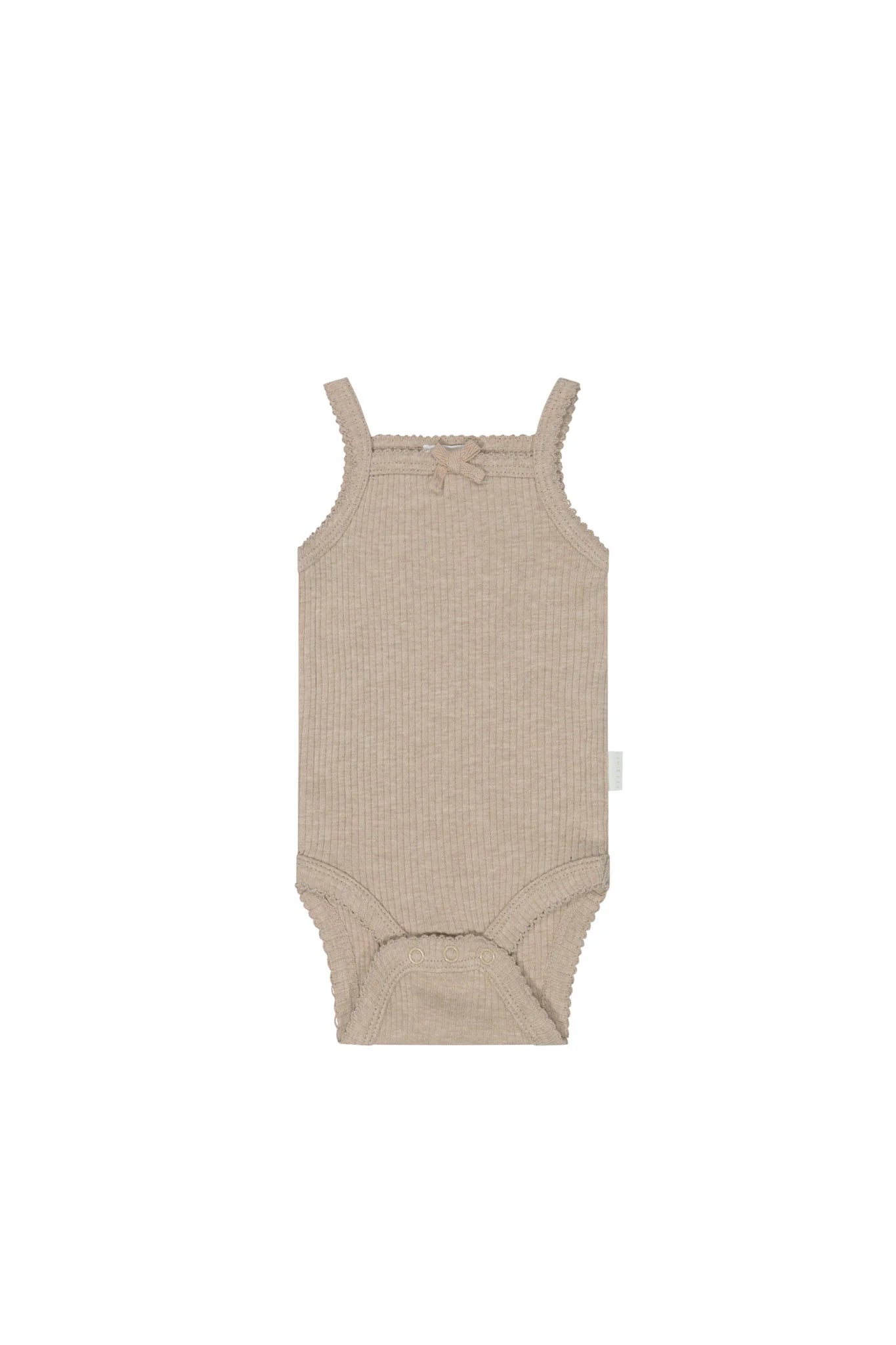 Organic Cotton Modal Singlet Bodysuit- Bunny Marle