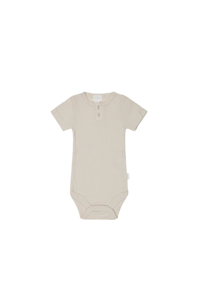 Organic Cotton Modal Tee Bodysuit - Beech