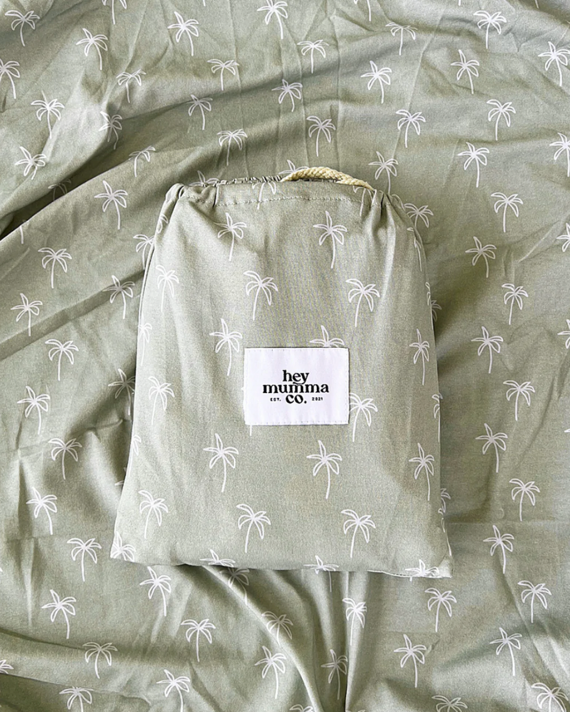Hey Mumma Co Palmy Nights Cot Sheet