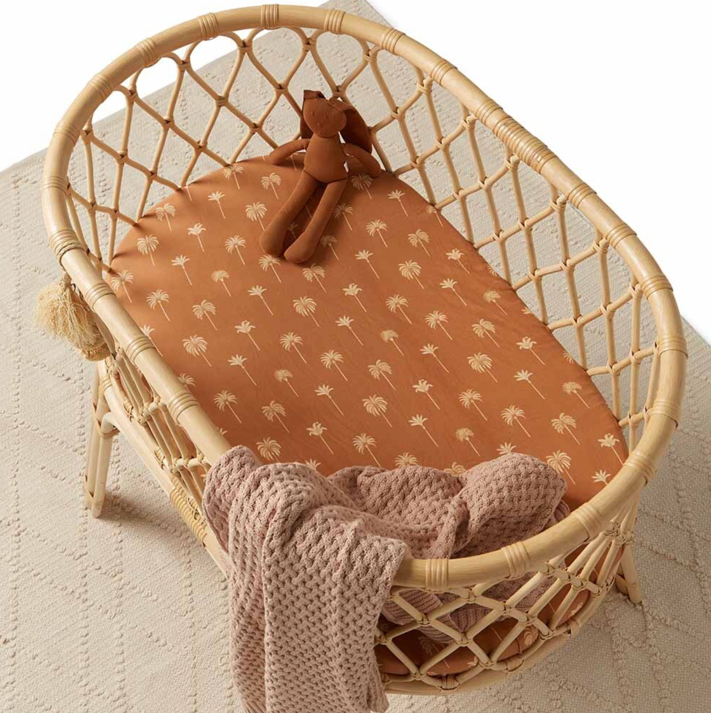 Hazelnut Knitted Baby Blanket
