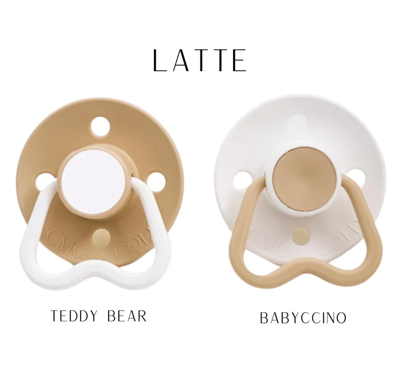 CMC Dummies Twin Pack "Latte" Varicoloured