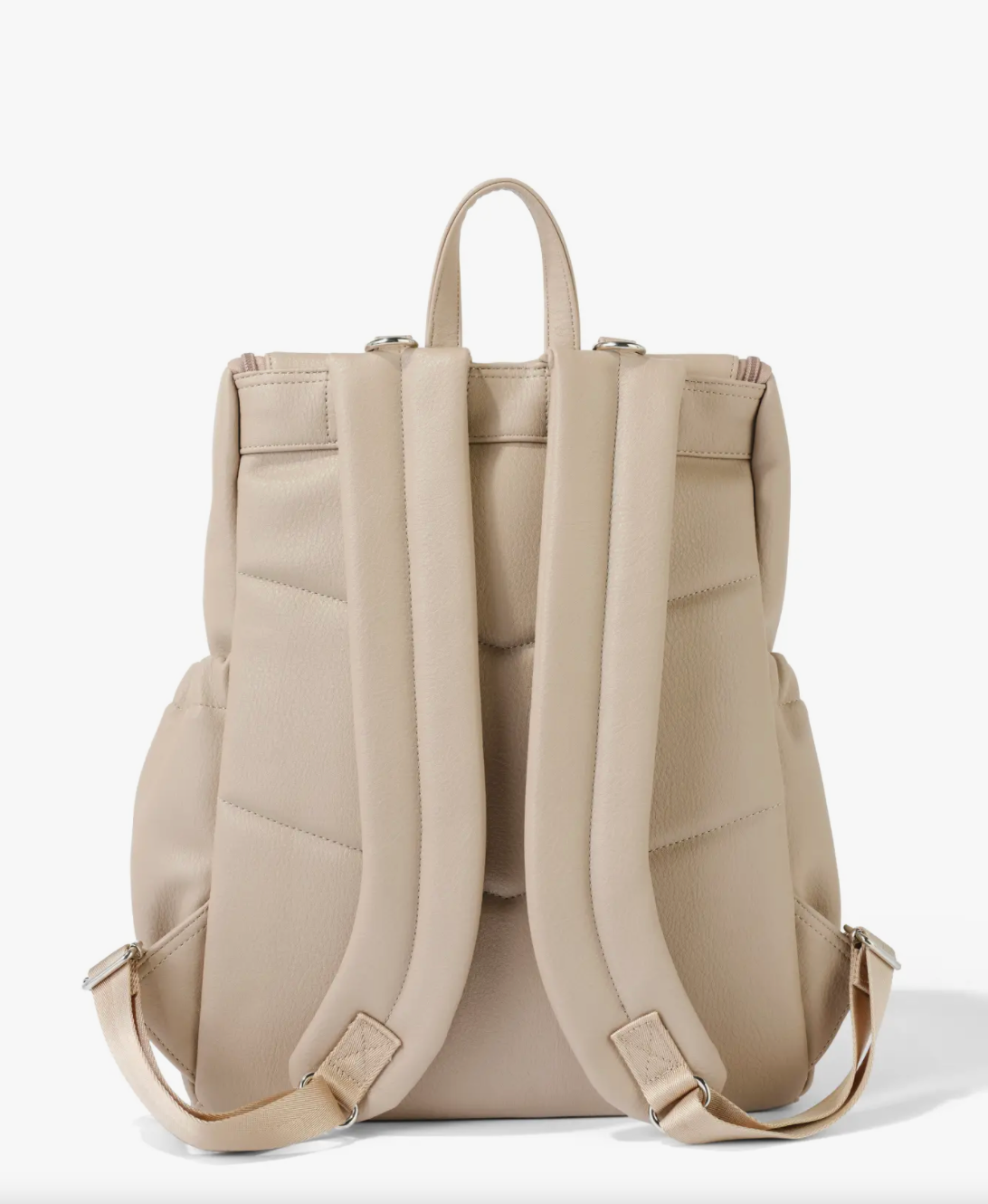 OiOi Faux Leather Nappy Backpack- Oat