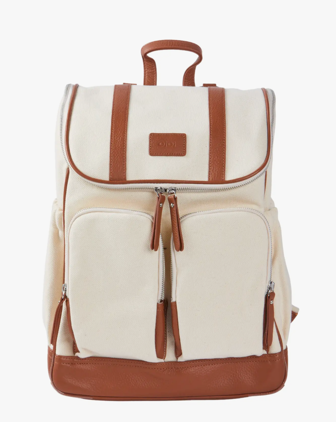 OiOi Canvas Nappy Backpack- Natural