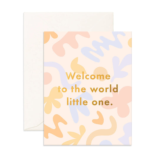Welcome Little One Fresco Greeting Card