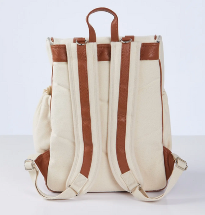 OiOi Canvas Nappy Backpack- Natural