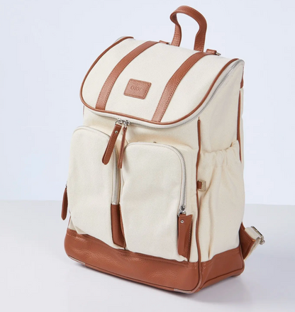 OiOi Canvas Nappy Backpack- Natural