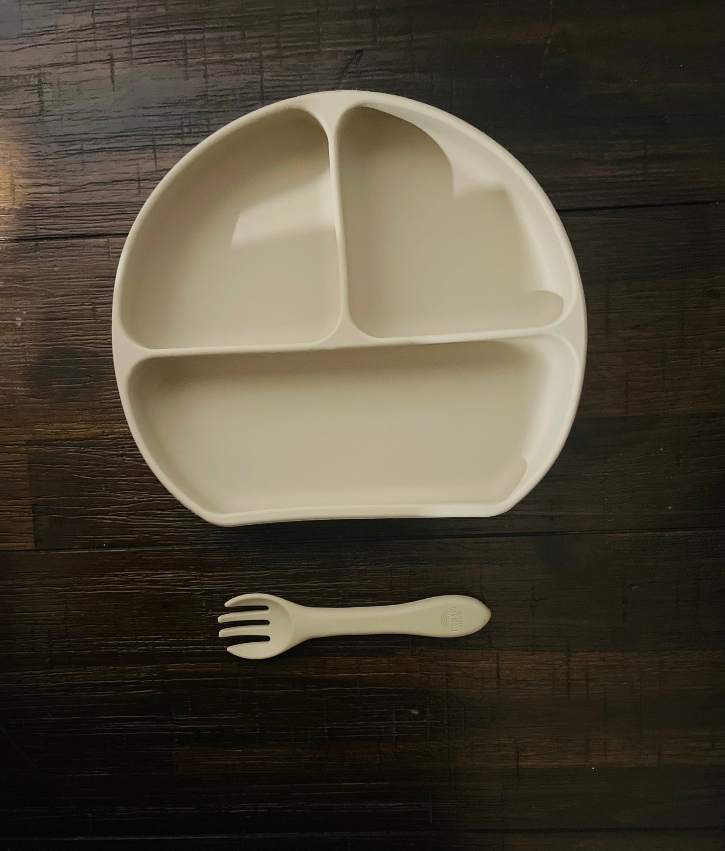 Silicone Plate and Fork Set